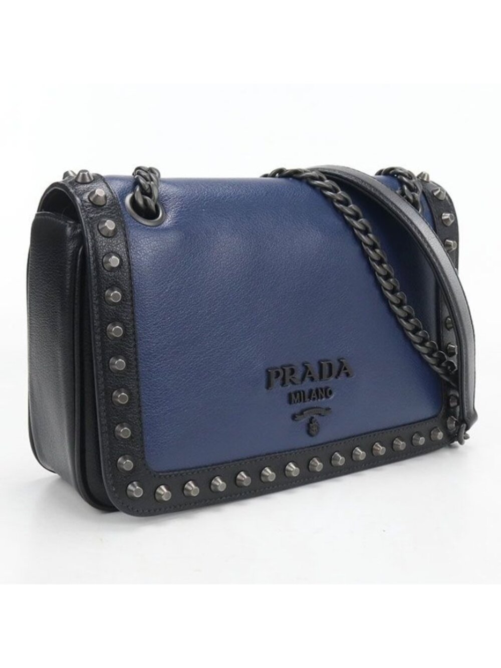 Prada Chain Shoulder Bag Leather